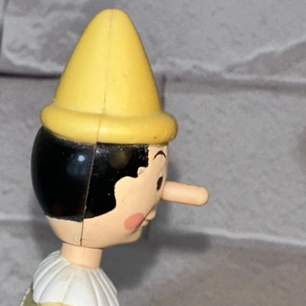 Vintage 2002 McDonalds Pinocchio‎ and The Cat Bendy Figures Miramax Toy Set